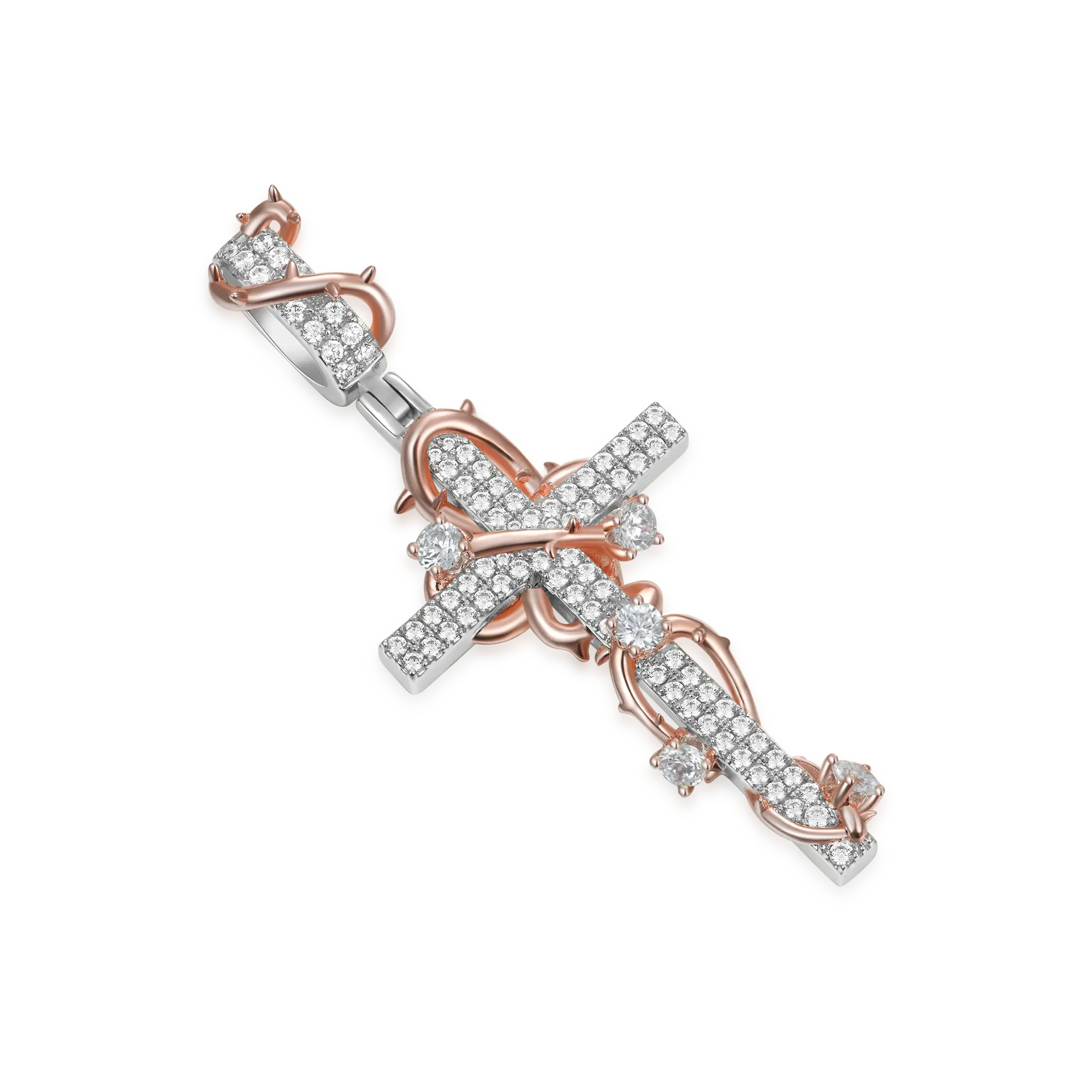 Thorned Rose Cross Pendant - Image 6