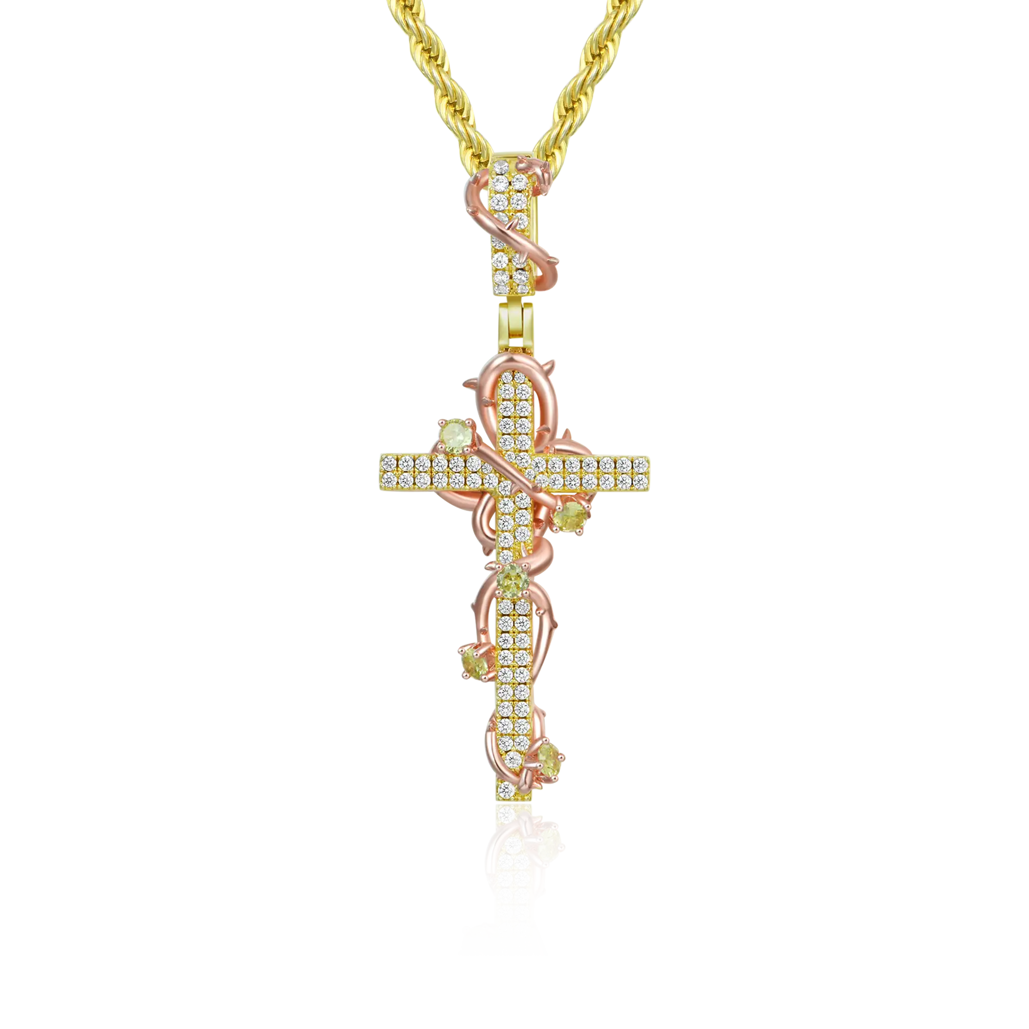 Thorned Rose Cross Pendant - Image 9