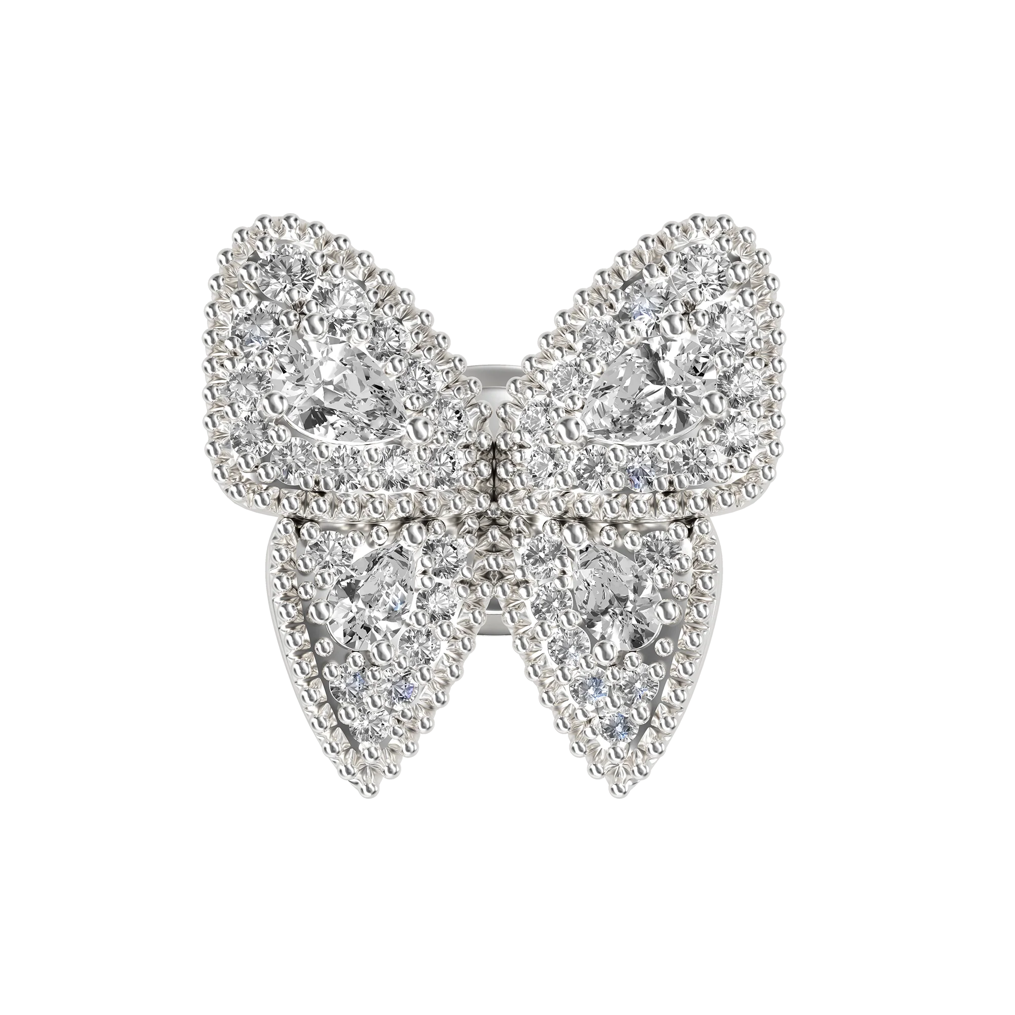 Single Vivid Clustered Butterfly Stud Earring - Image 4