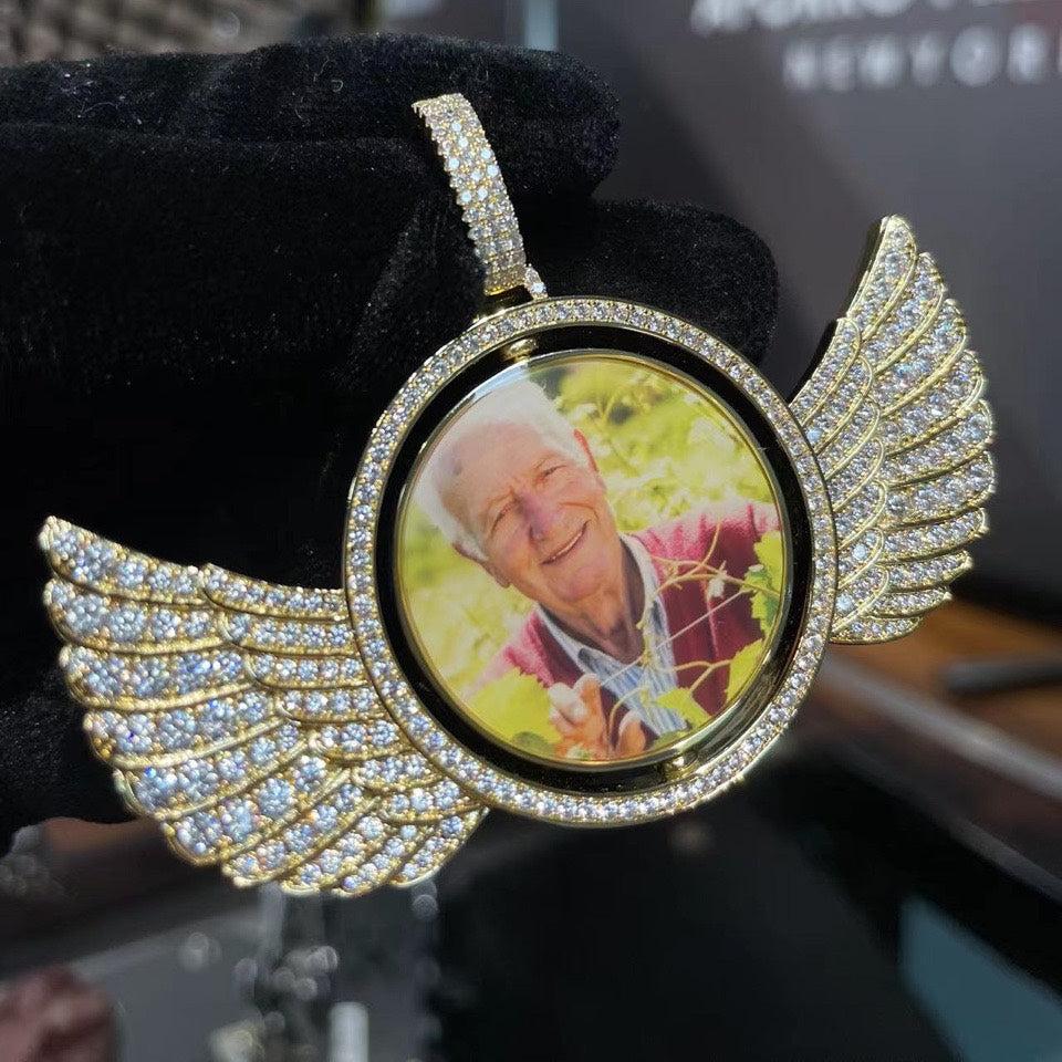Custom Rotating Wings Photo Pendant - Image 5