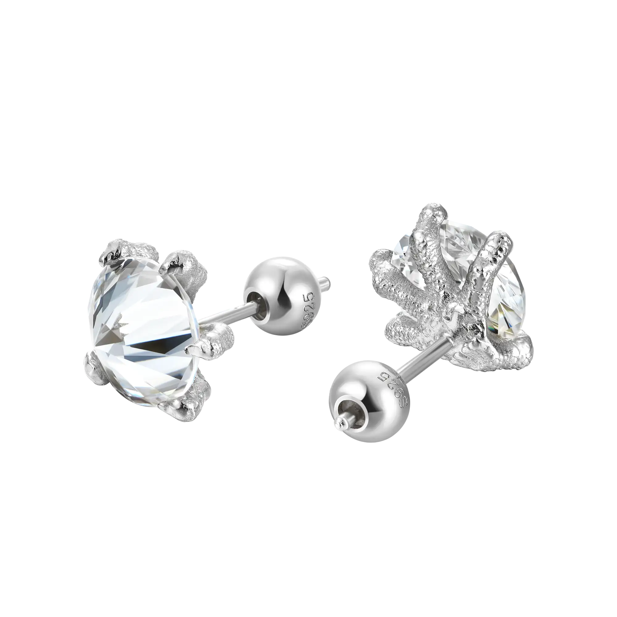 S925 WONG Dragon Claw Stud Earring - Image 6