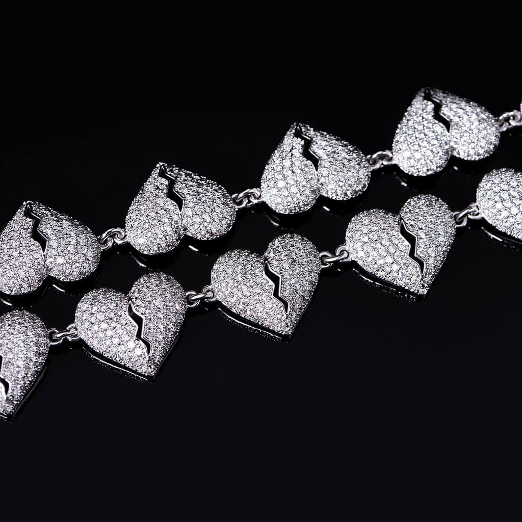 Iced Broken Heart Chain - Image 5