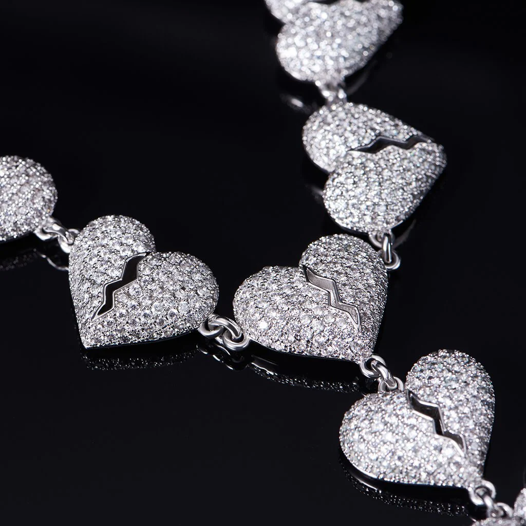 Iced Broken Heart Chain - Image 6