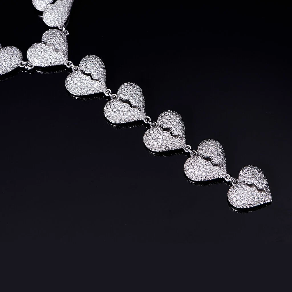 Iced Broken Heart Chain - Image 7