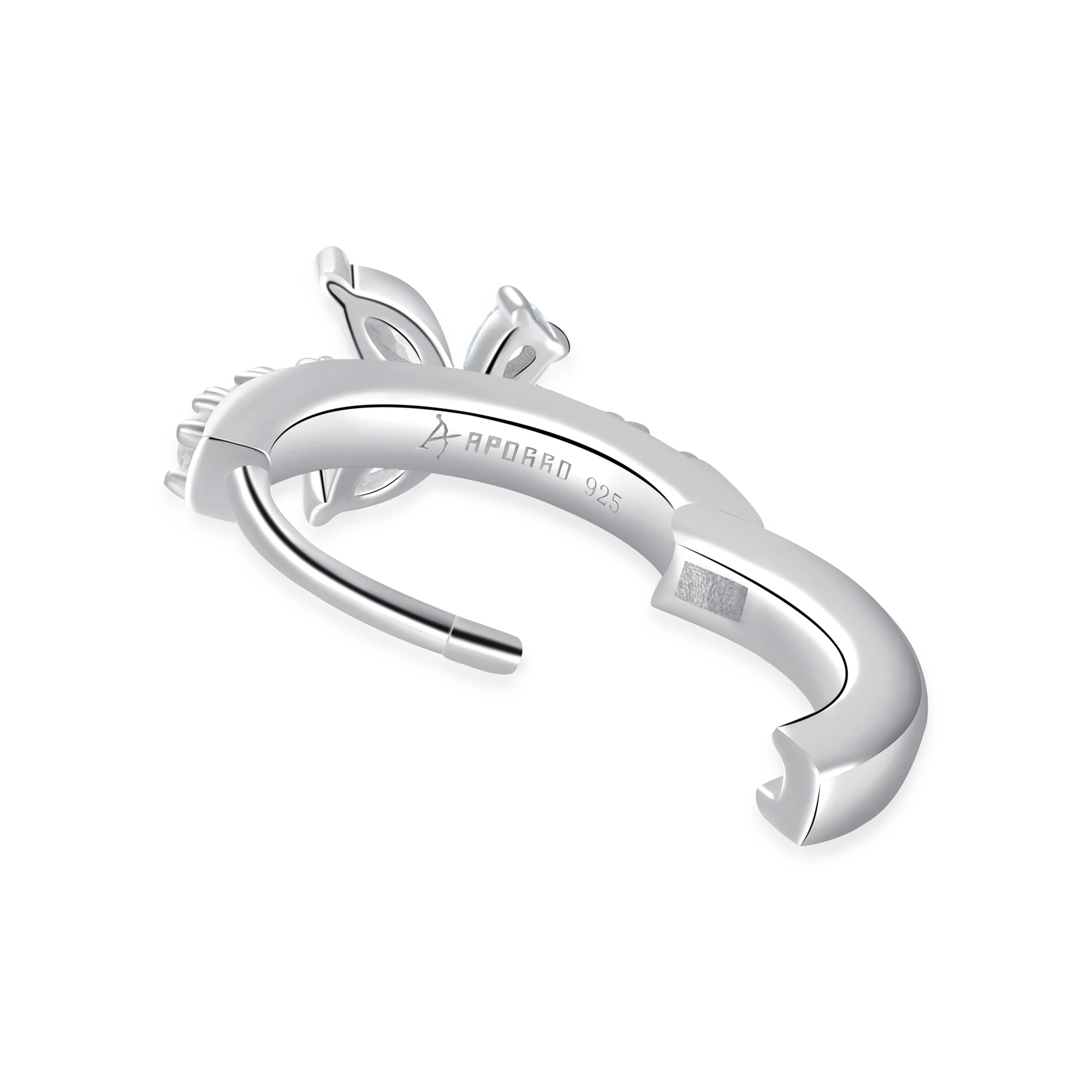 S925 Eternal Grace Butterfly Hoop Earring - Image 5