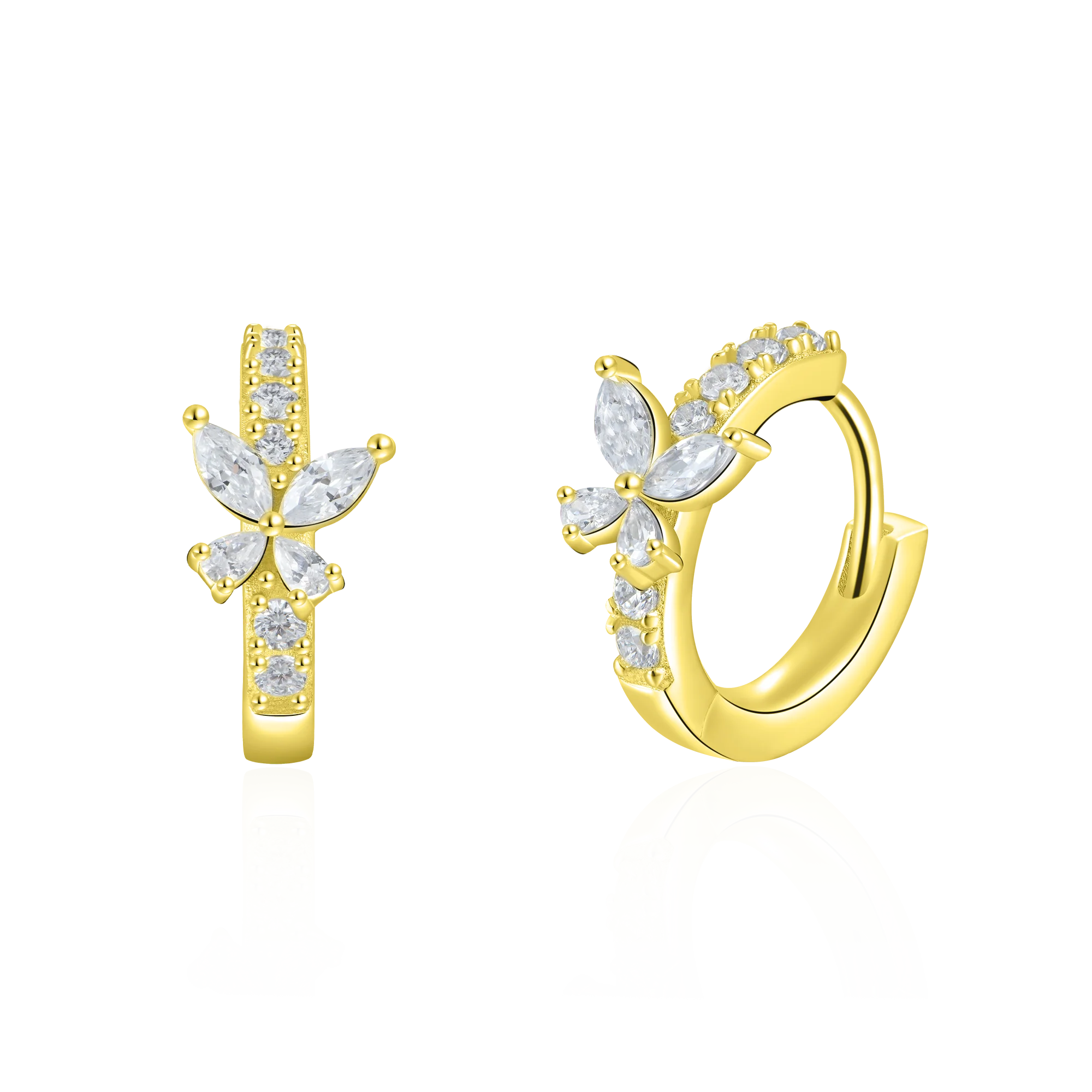 S925 Eternal Grace Butterfly Hoop Earring - Image 6