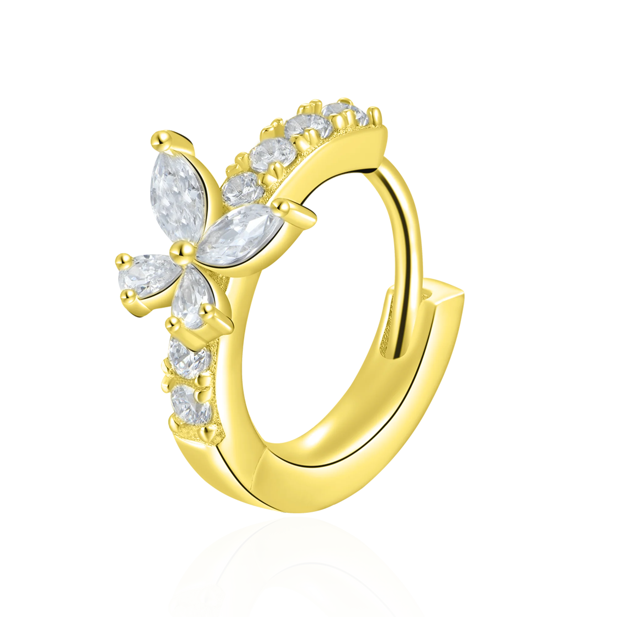 S925 Eternal Grace Butterfly Hoop Earring - Image 7