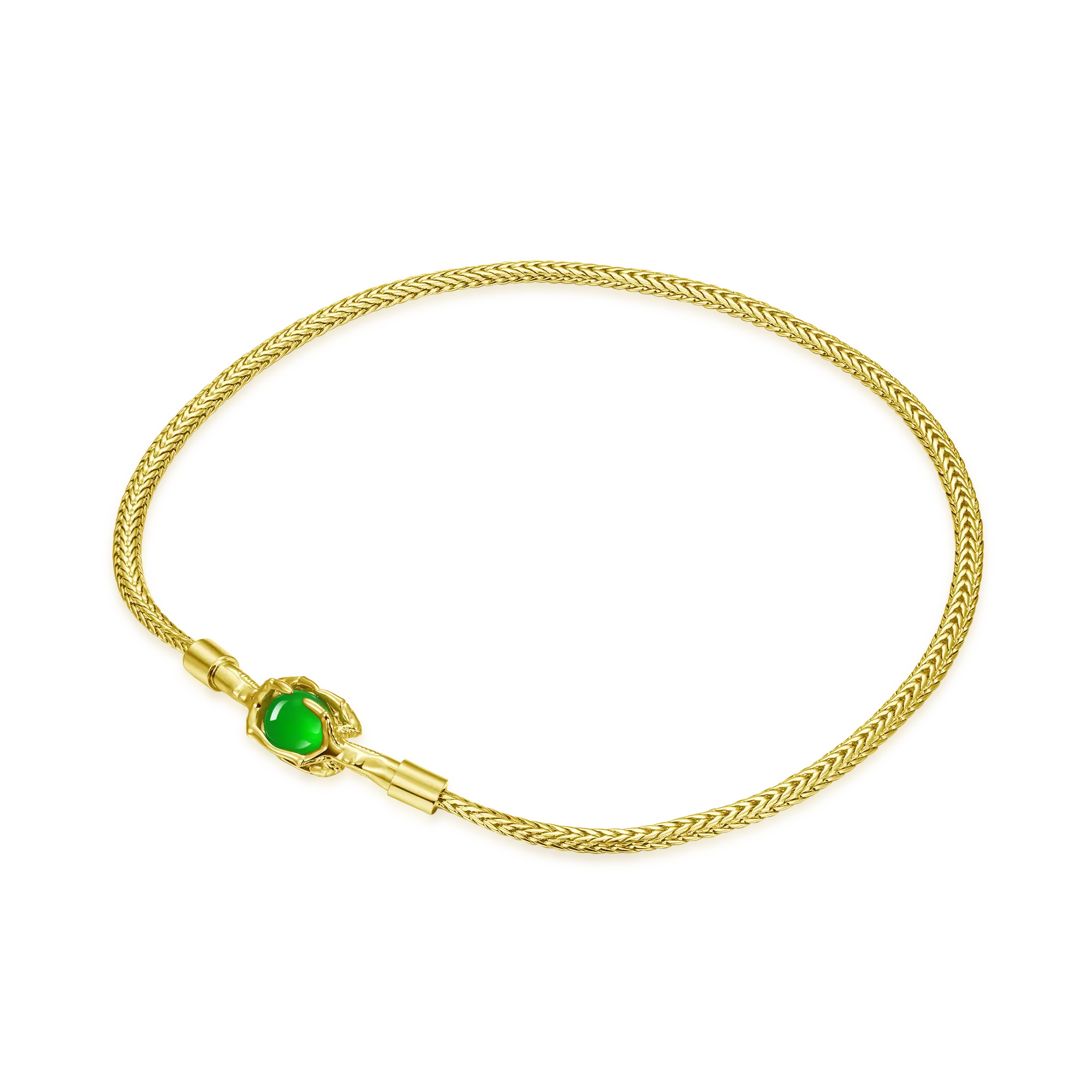 WONG Ⅱ Claw Jade Choker - 6mm - Image 10