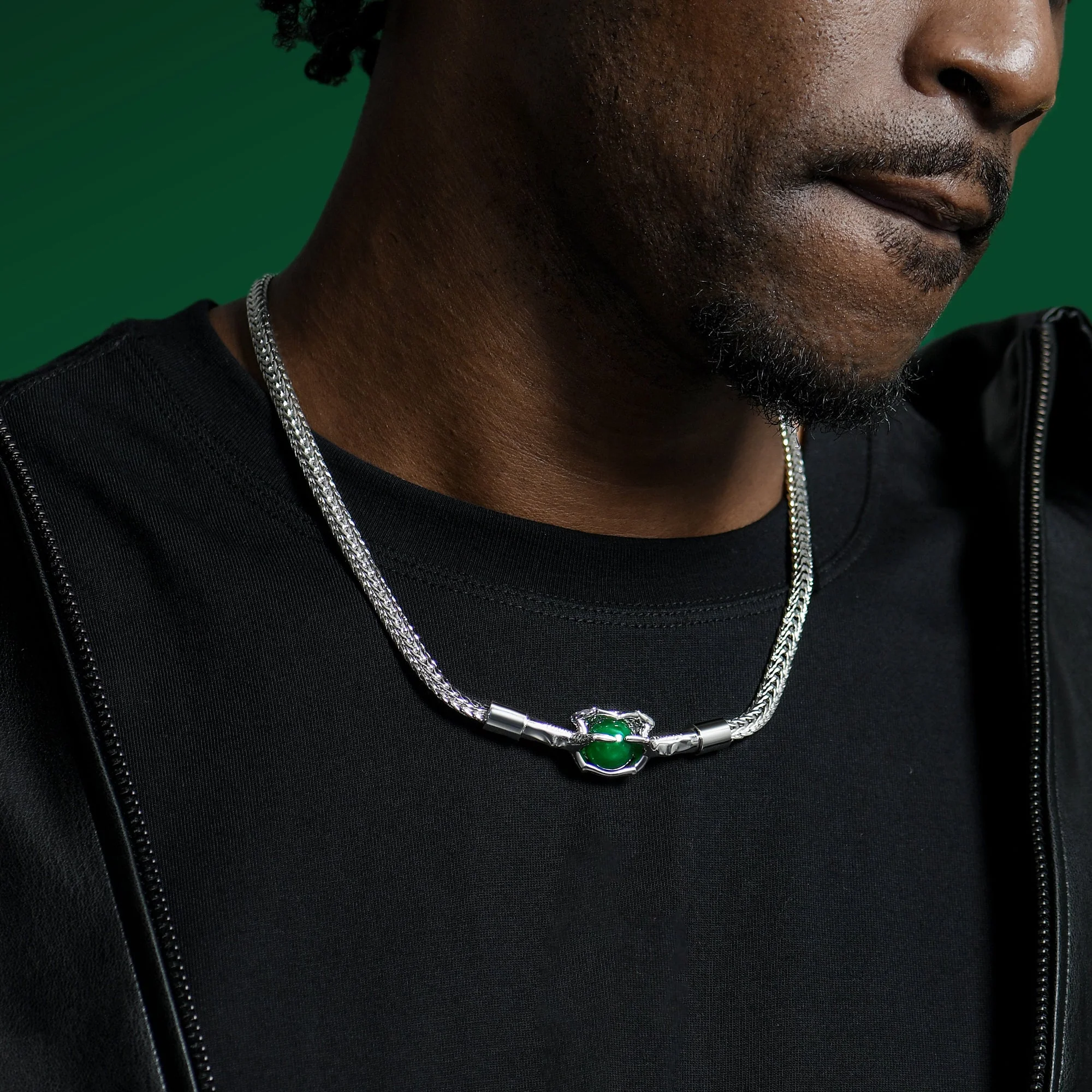 WONG Ⅱ Claw Jade Choker - 6mm - Image 4