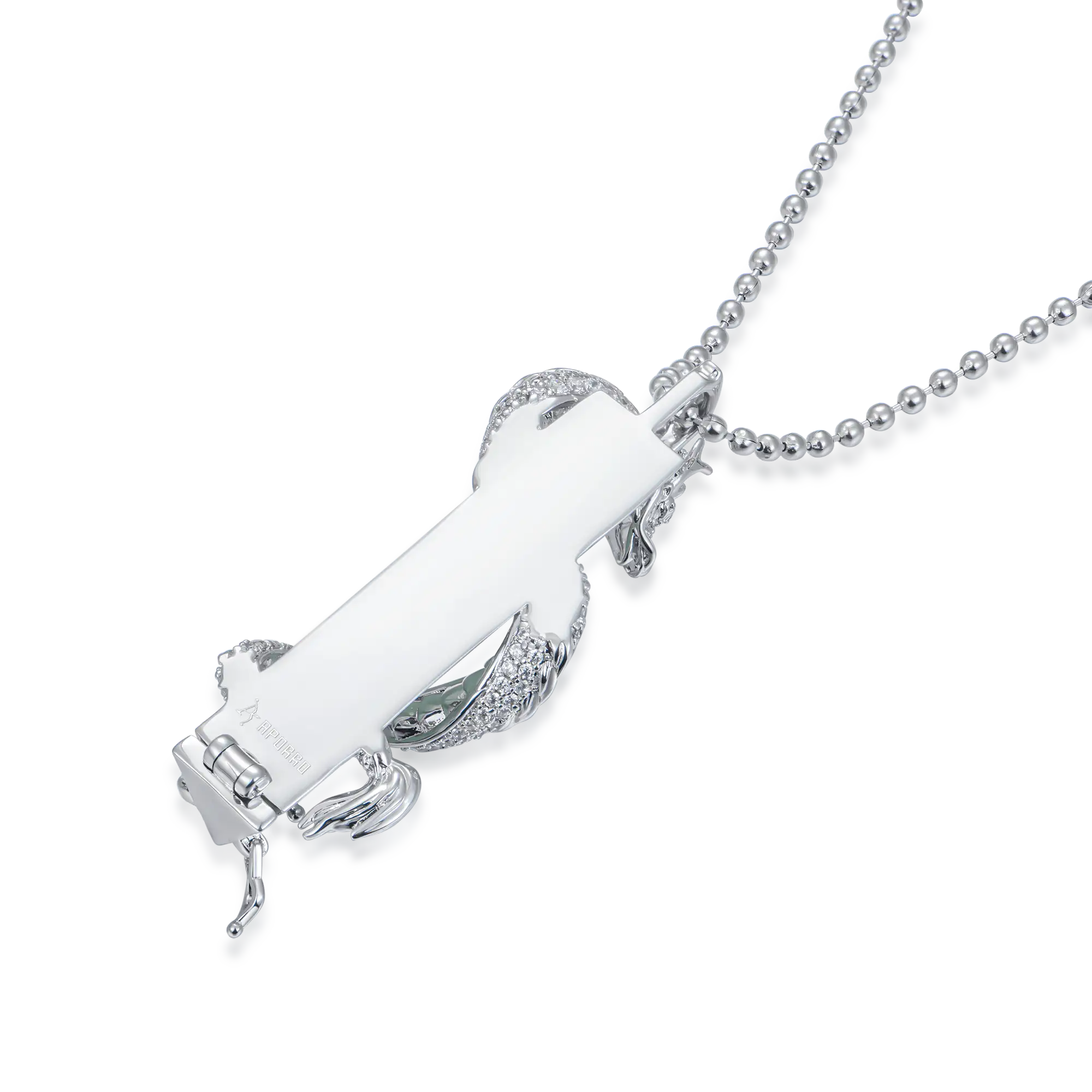 WONG â…ˇ Iced Out Jade Column Pendant - Image 5