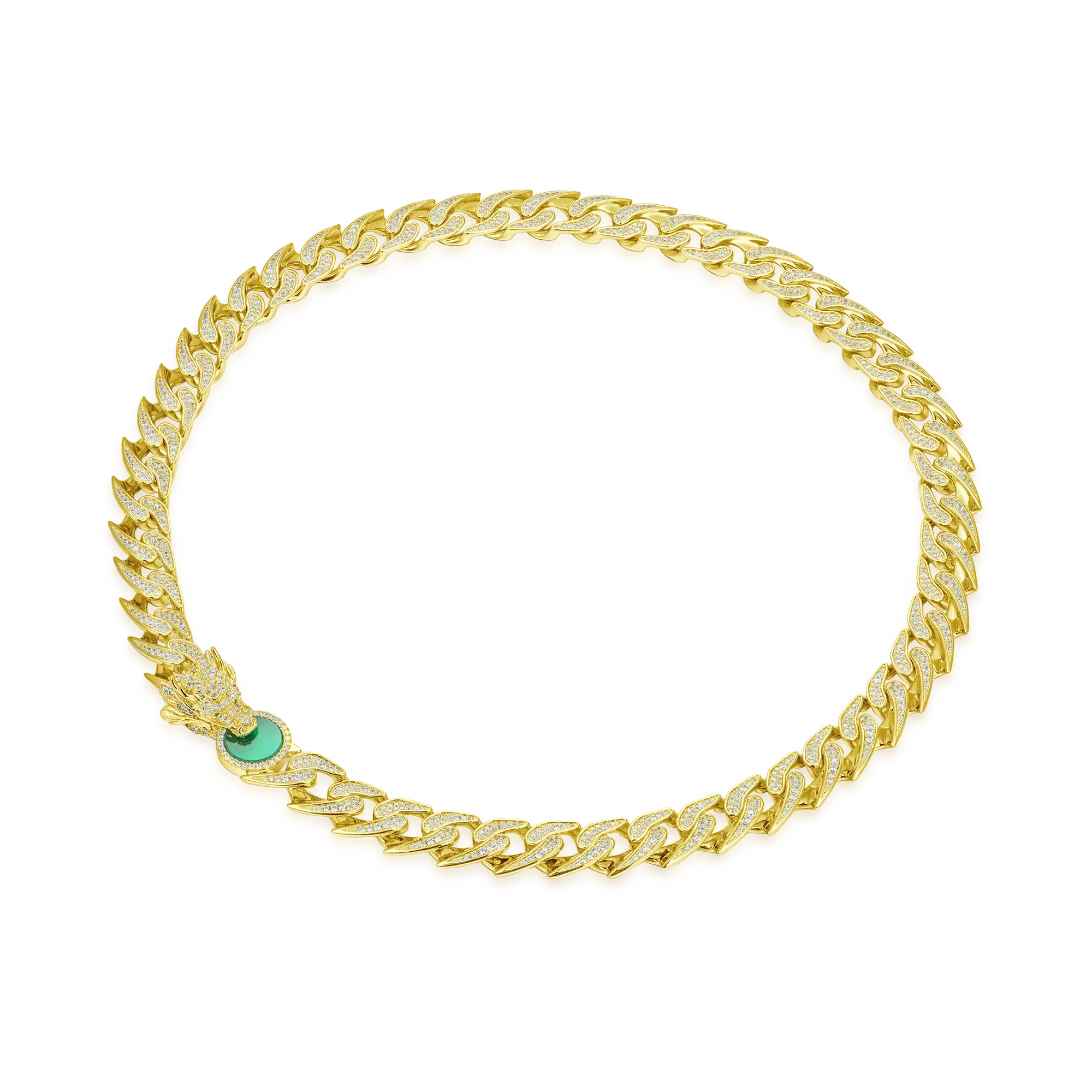 WONG Ⅱ Ridge Iced Out Cuban Chain - 12mm - Image 10