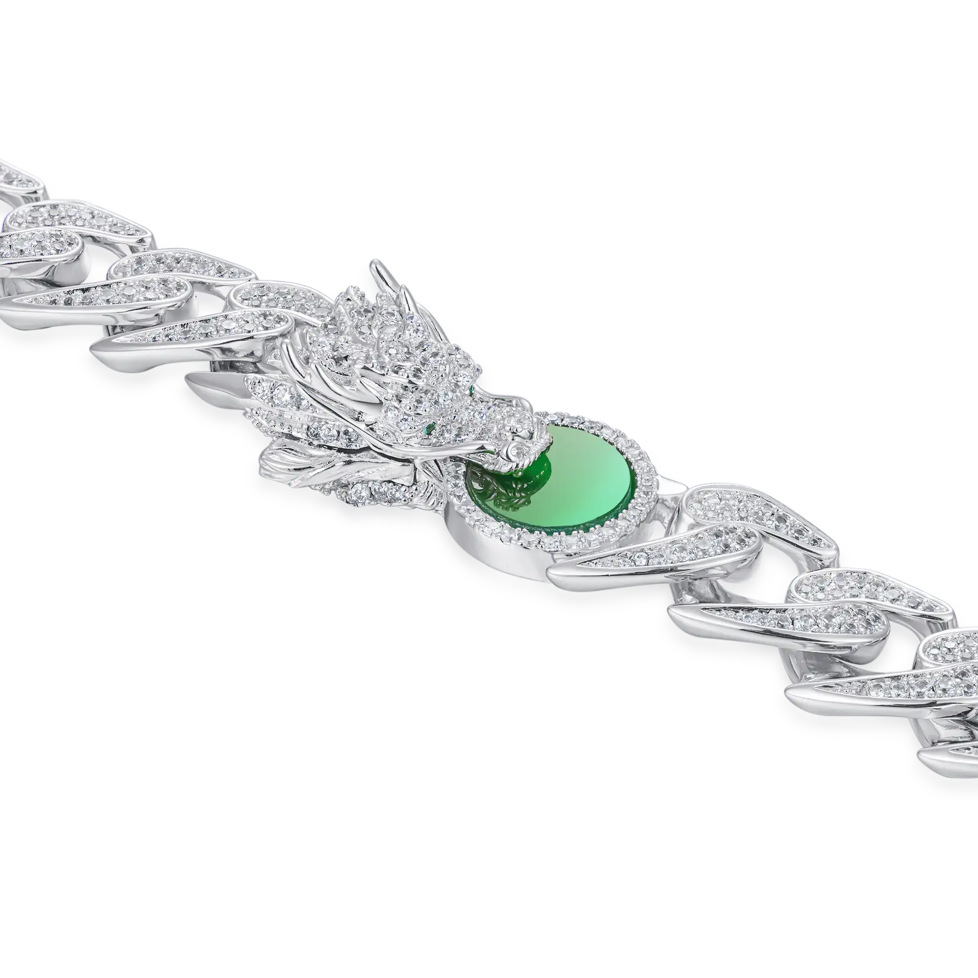 WONG Ⅱ Ridge Iced Out Cuban Chain - 12mm - Image 3