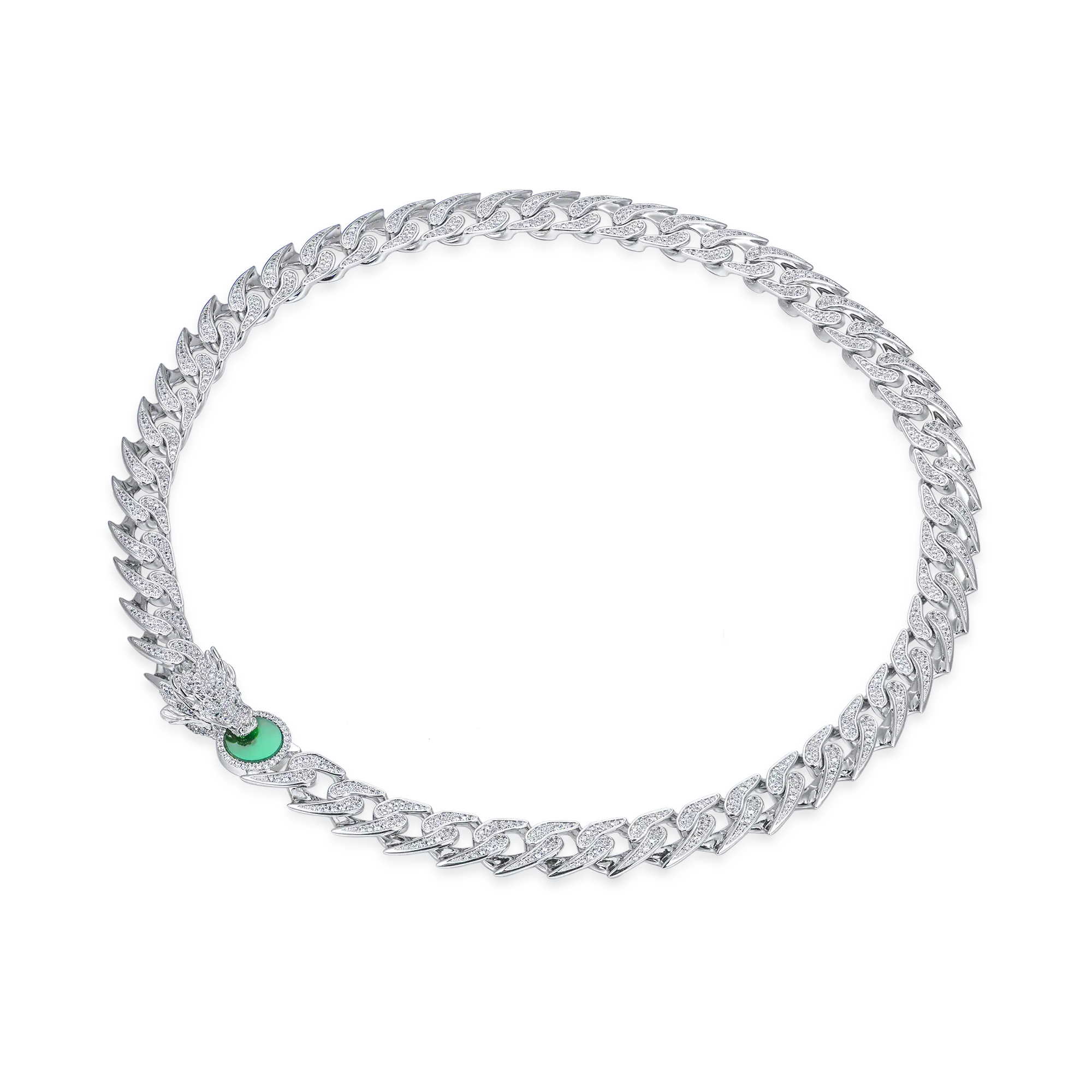 WONG Ⅱ Ridge Iced Out Cuban Chain - 12mm - Image 6