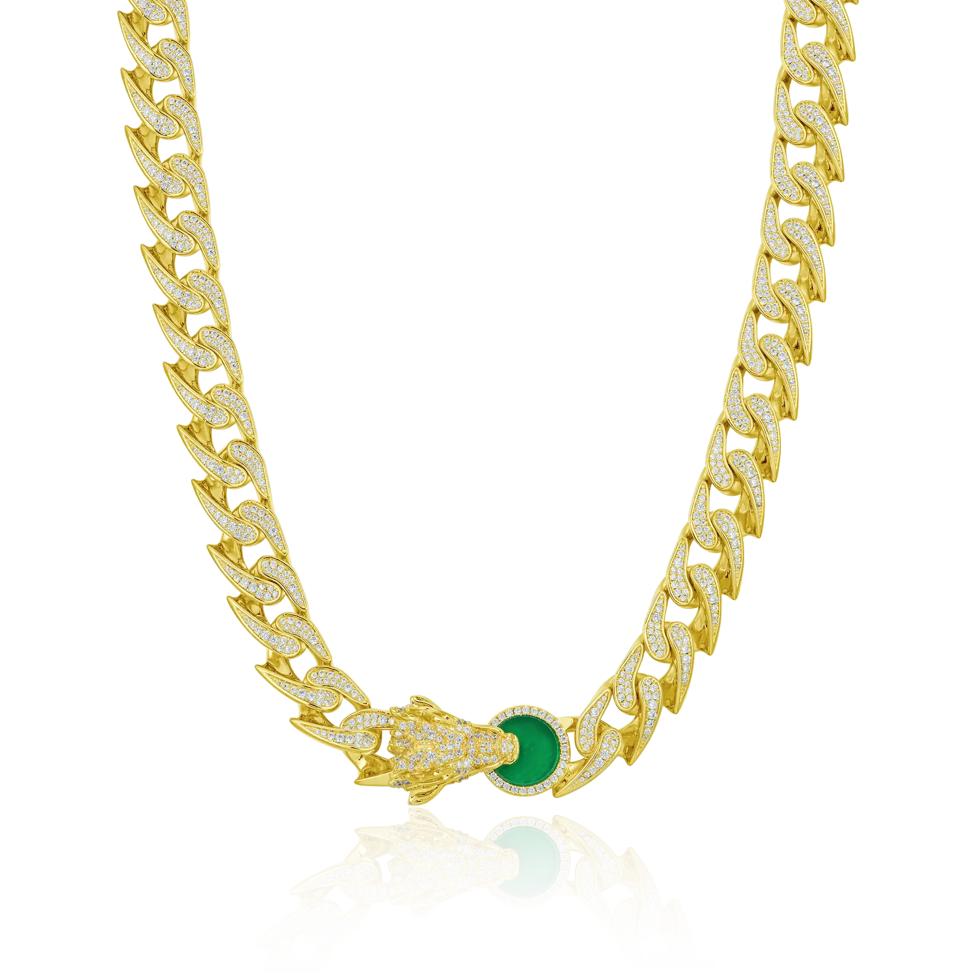 WONG Ⅱ Ridge Iced Out Cuban Chain - 12mm - Image 7