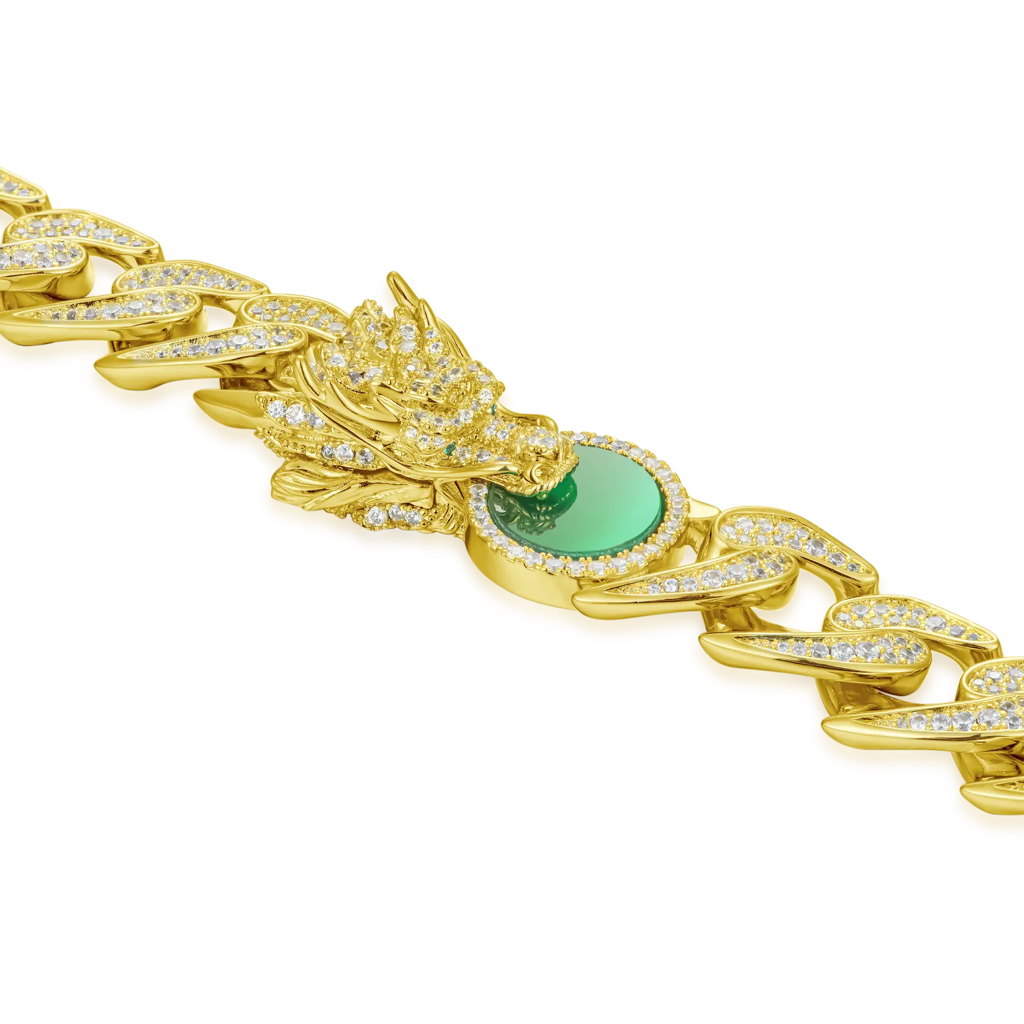 WONG Ⅱ Ridge Iced Out Cuban Chain - 12mm - Image 8