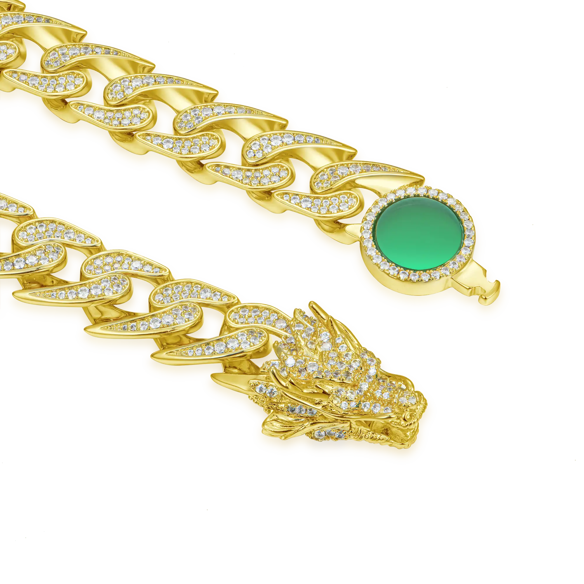WONG Ⅱ Ridge Iced Out Cuban Chain - 12mm - Image 9