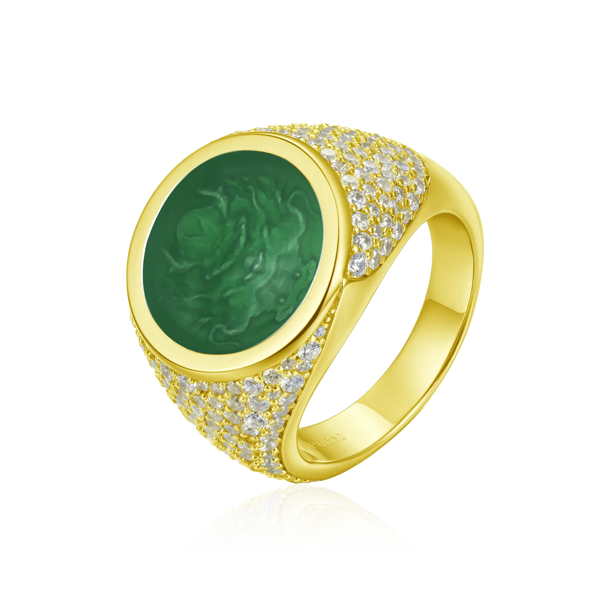 WONG Ⅱ Ridge Iced Out Signet Ring - Image 6