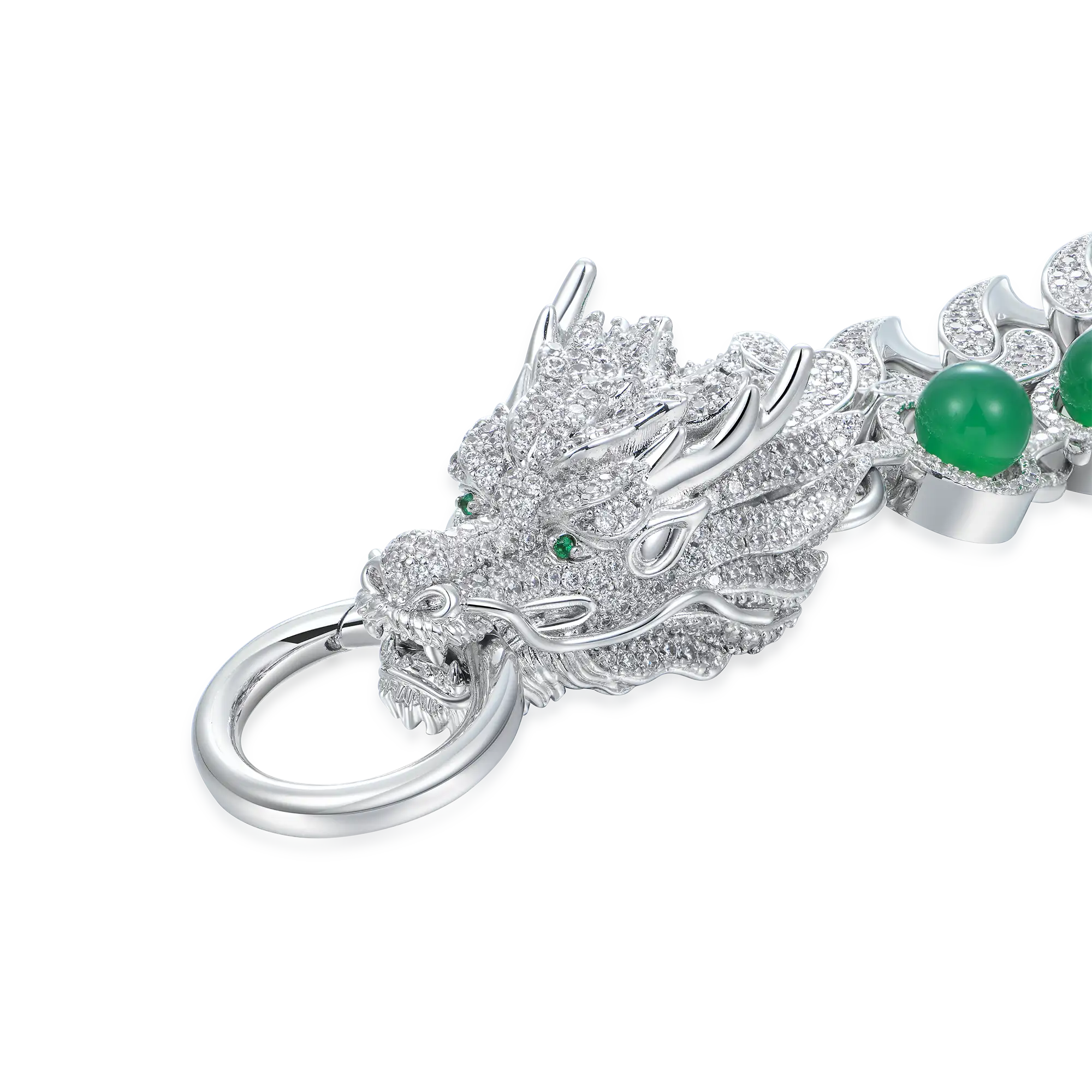 WONG Ⅱ Ridge Jade Cuban Chain & Wallet Chain - 15mm - Image 3