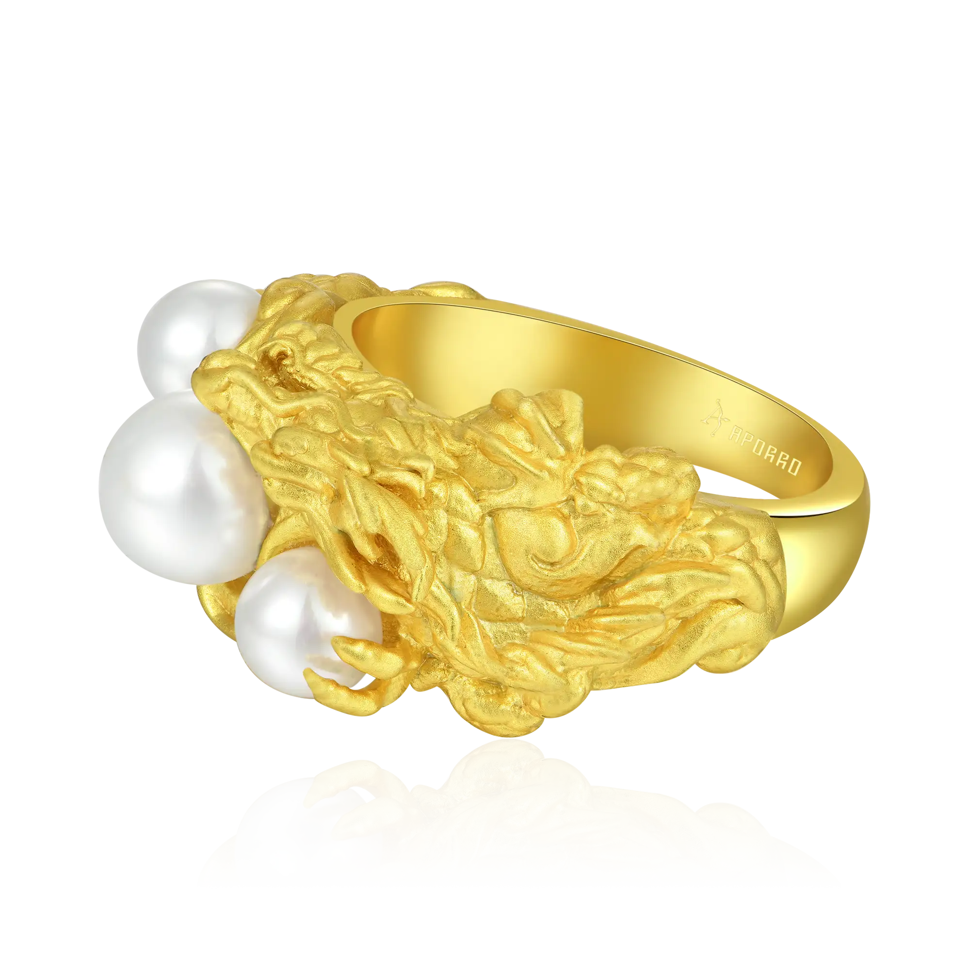 WONG Dragon Pearl Ring - Image 5