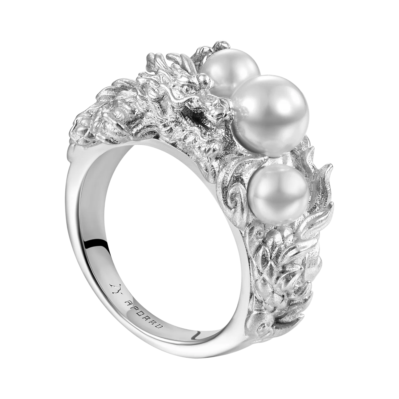 WONG Dragon Pearl Ring - Image 6
