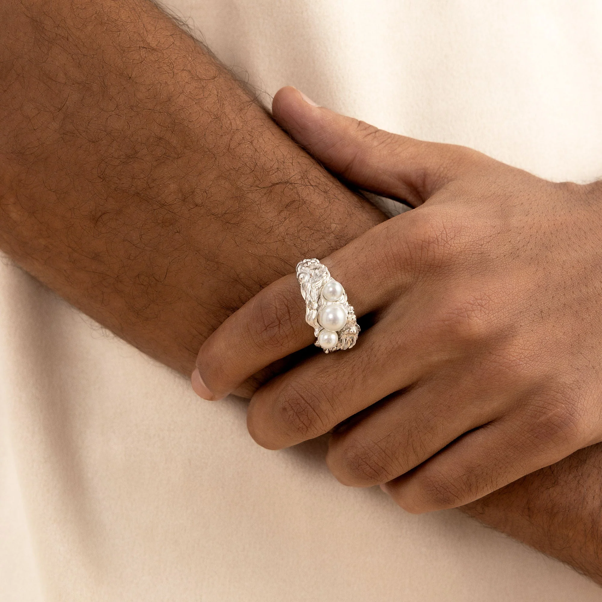 WONG Dragon Pearl Ring - Image 7