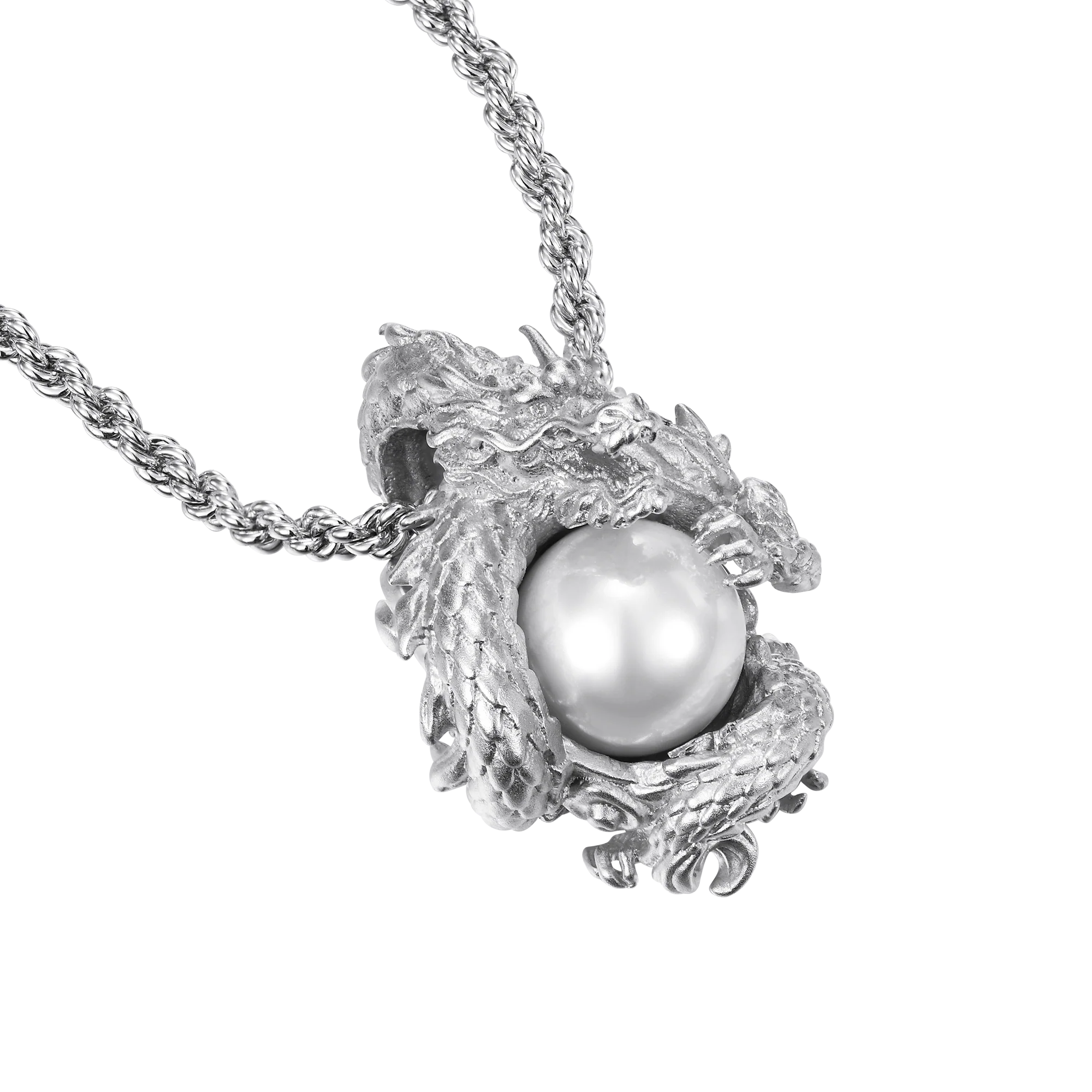 WONG Coiled Dragon Pearl Pendant - Image 10