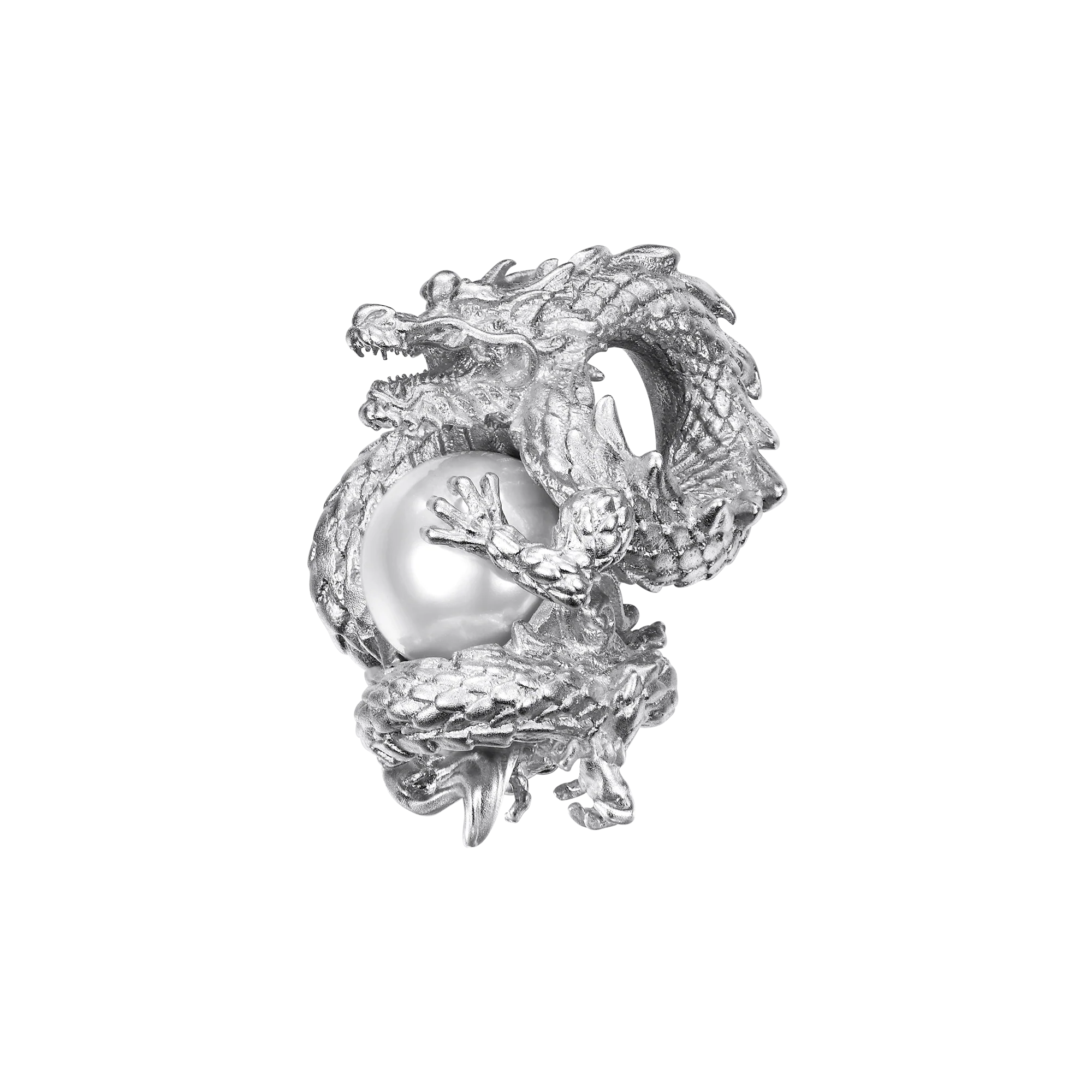 WONG Coiled Dragon Pearl Pendant - Image 9