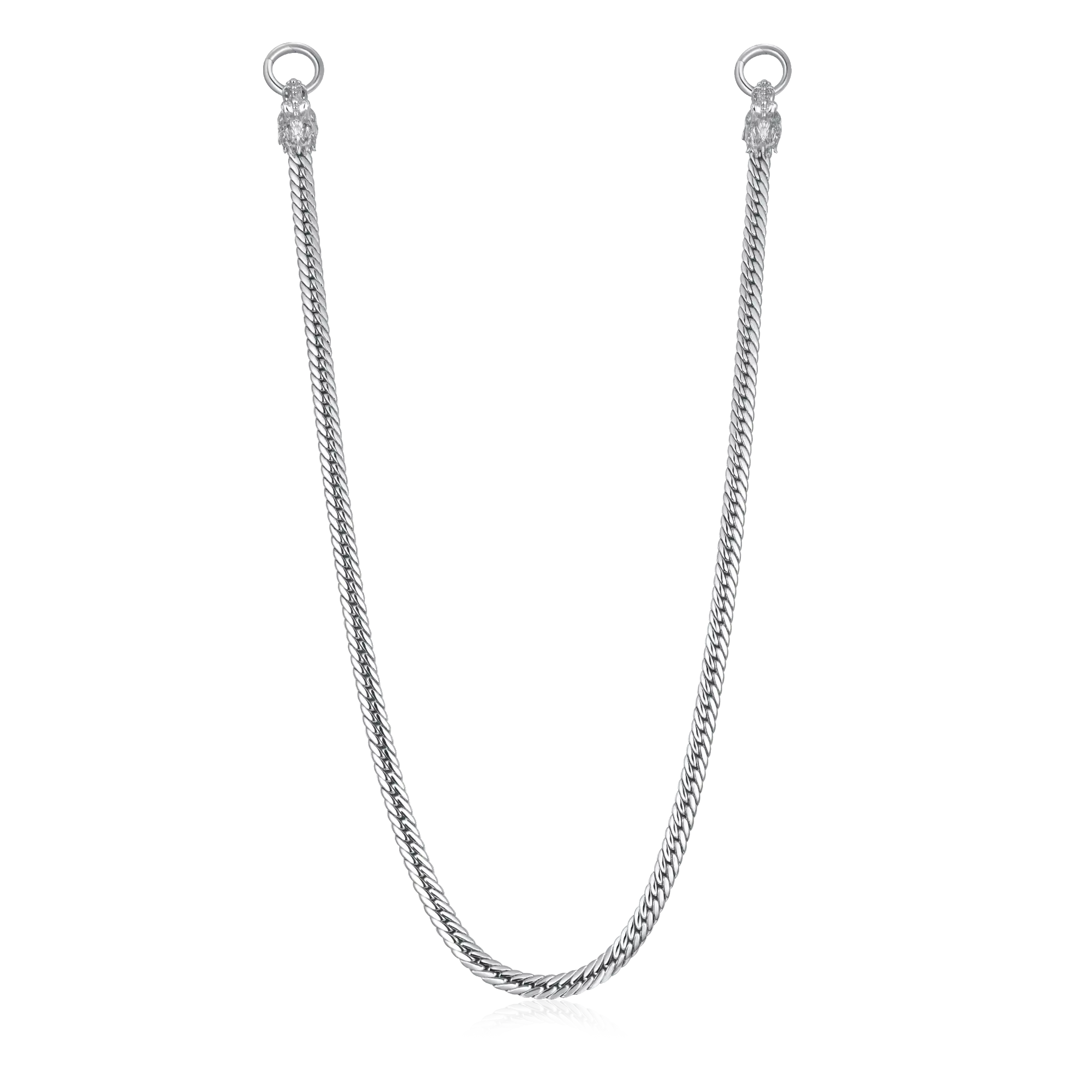 WONG Double Dragon Miami Cuban Chain & Wallet Chain - 8mm - Image 14