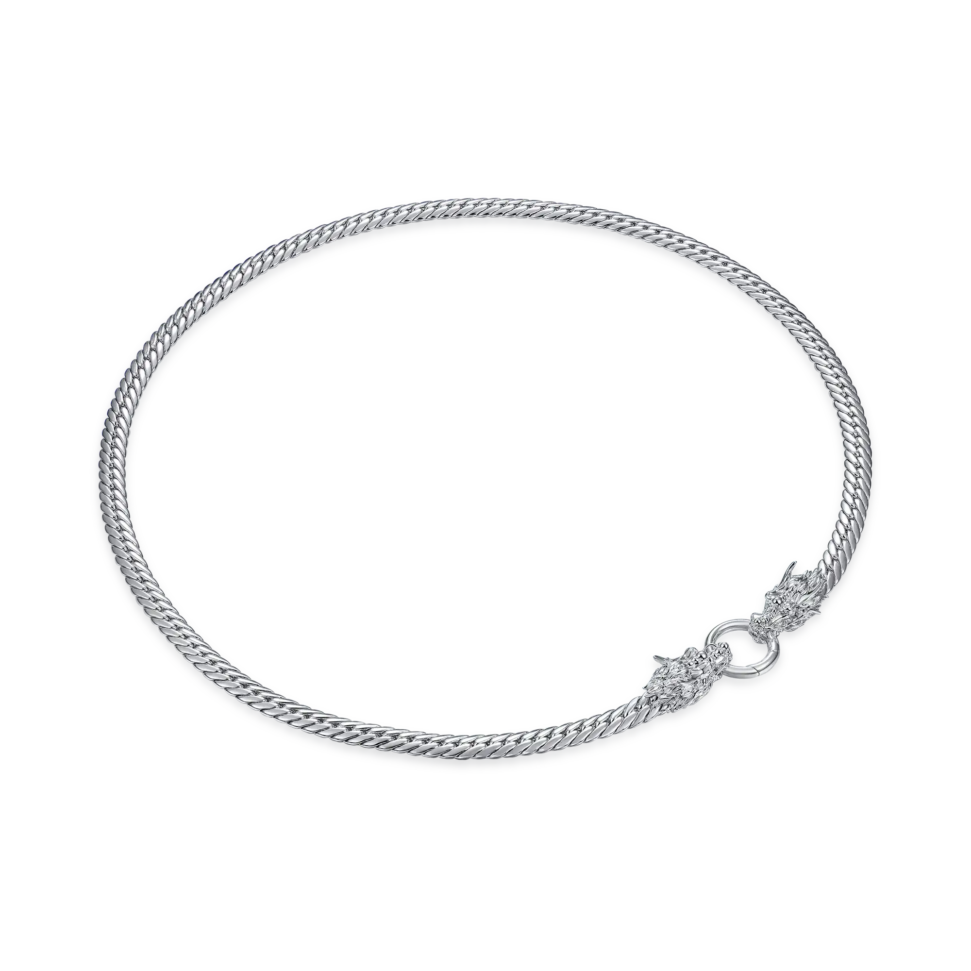 WONG Double Dragon Miami Cuban Chain & Wallet Chain - 8mm - Image 15