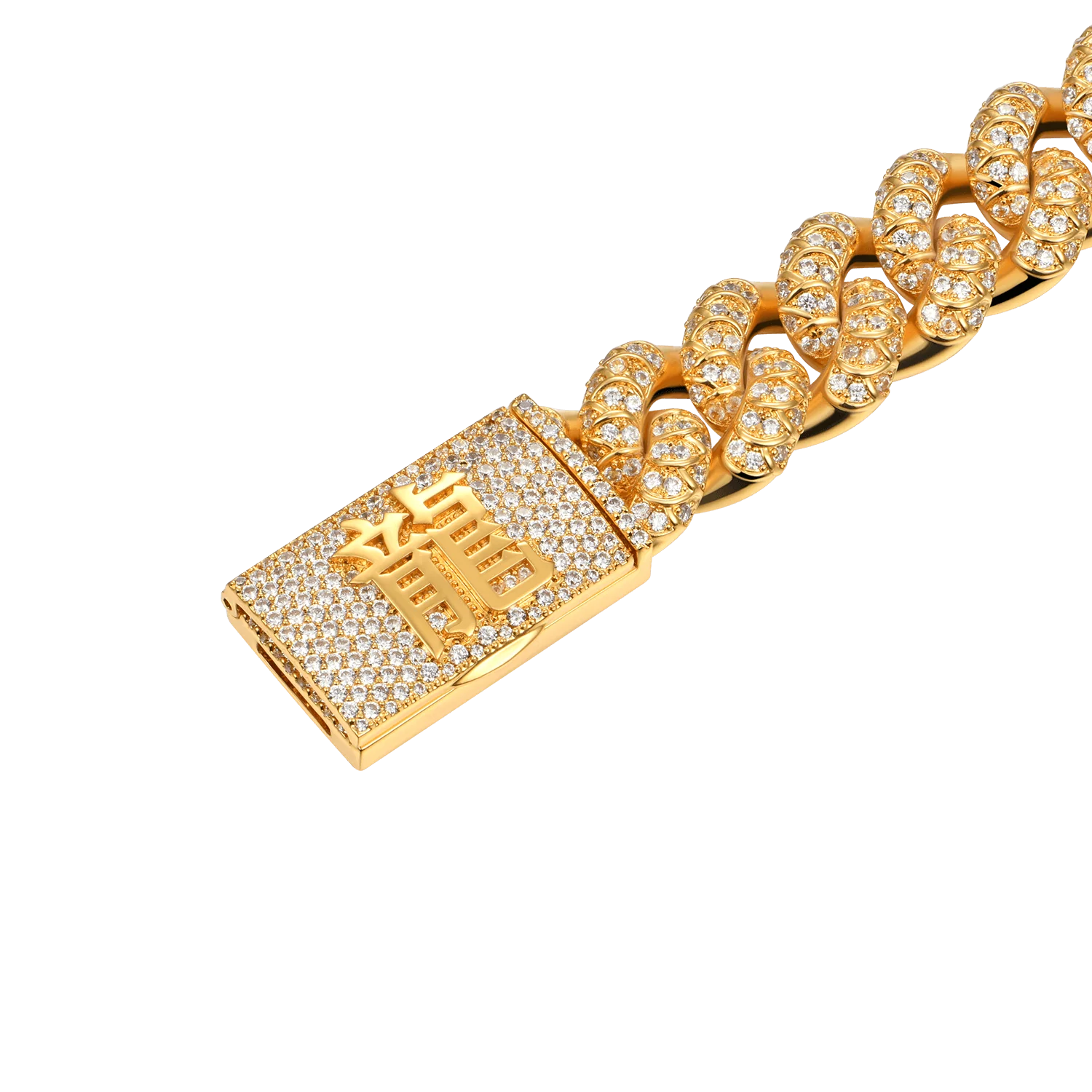 WONG Dragon Box Clasp Cuban Bracelet - 15mm - Image 3
