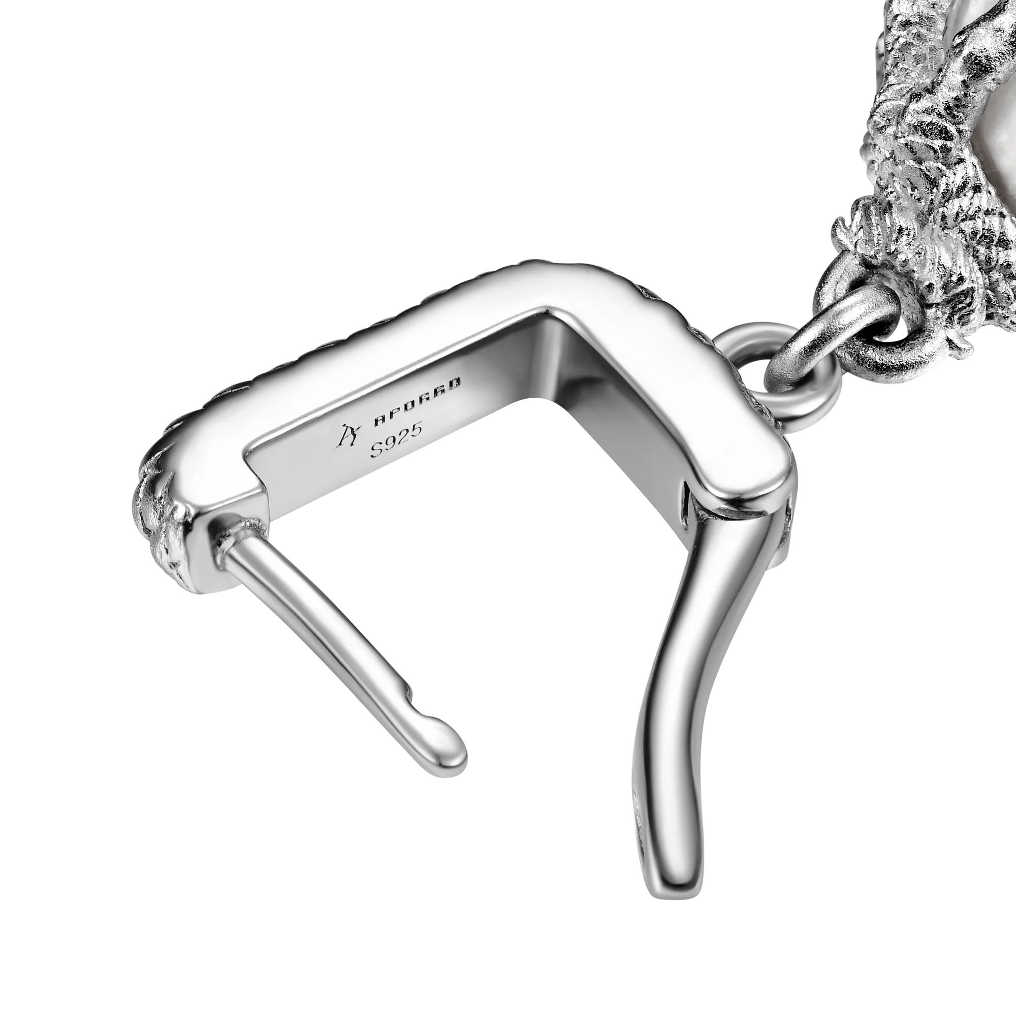 WONG Dragon Claw Pearl Dangly Earring-Single - Image 13