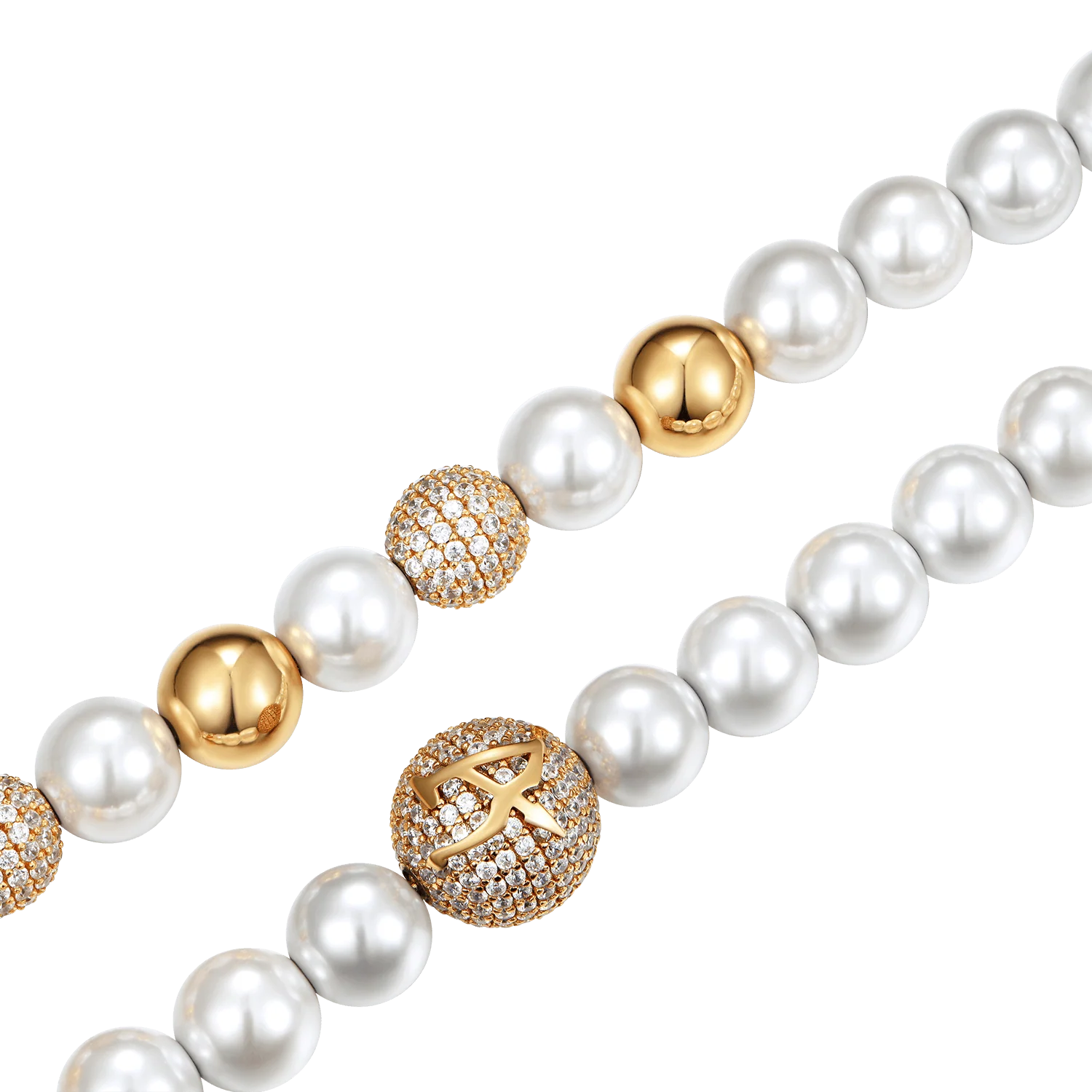 WONG Dragon Pearl and Bead Adjustable Necklace-Yellow Gold - Image 4