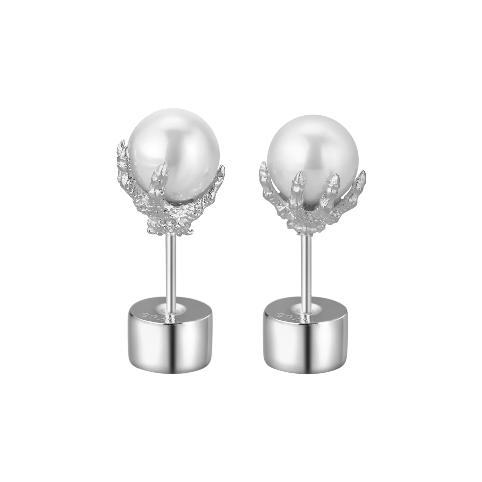 WONG Dragon Pearl Stud Earring - Single - Image 13