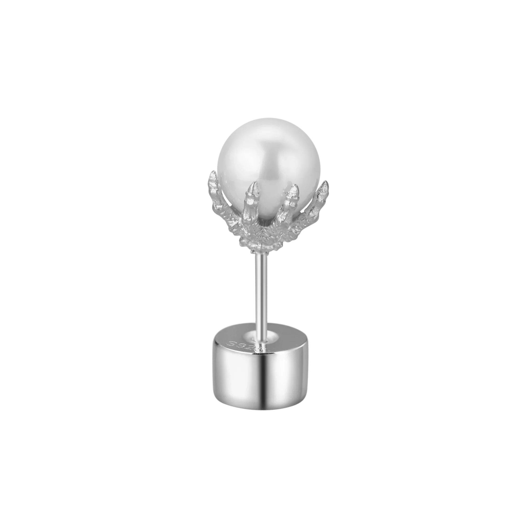 WONG Dragon Pearl Stud Earring - Single - Image 8
