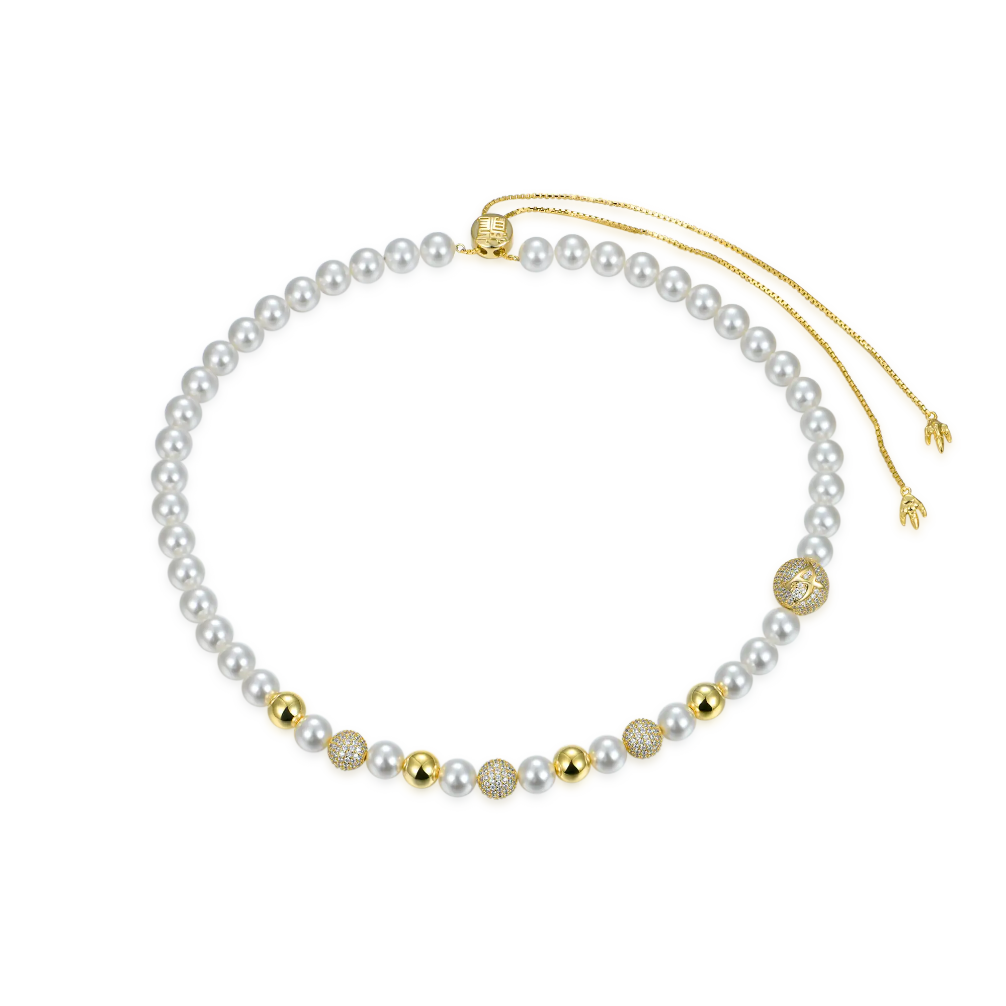 WONG Dragon Pearl and Bead Necklace - Image 6