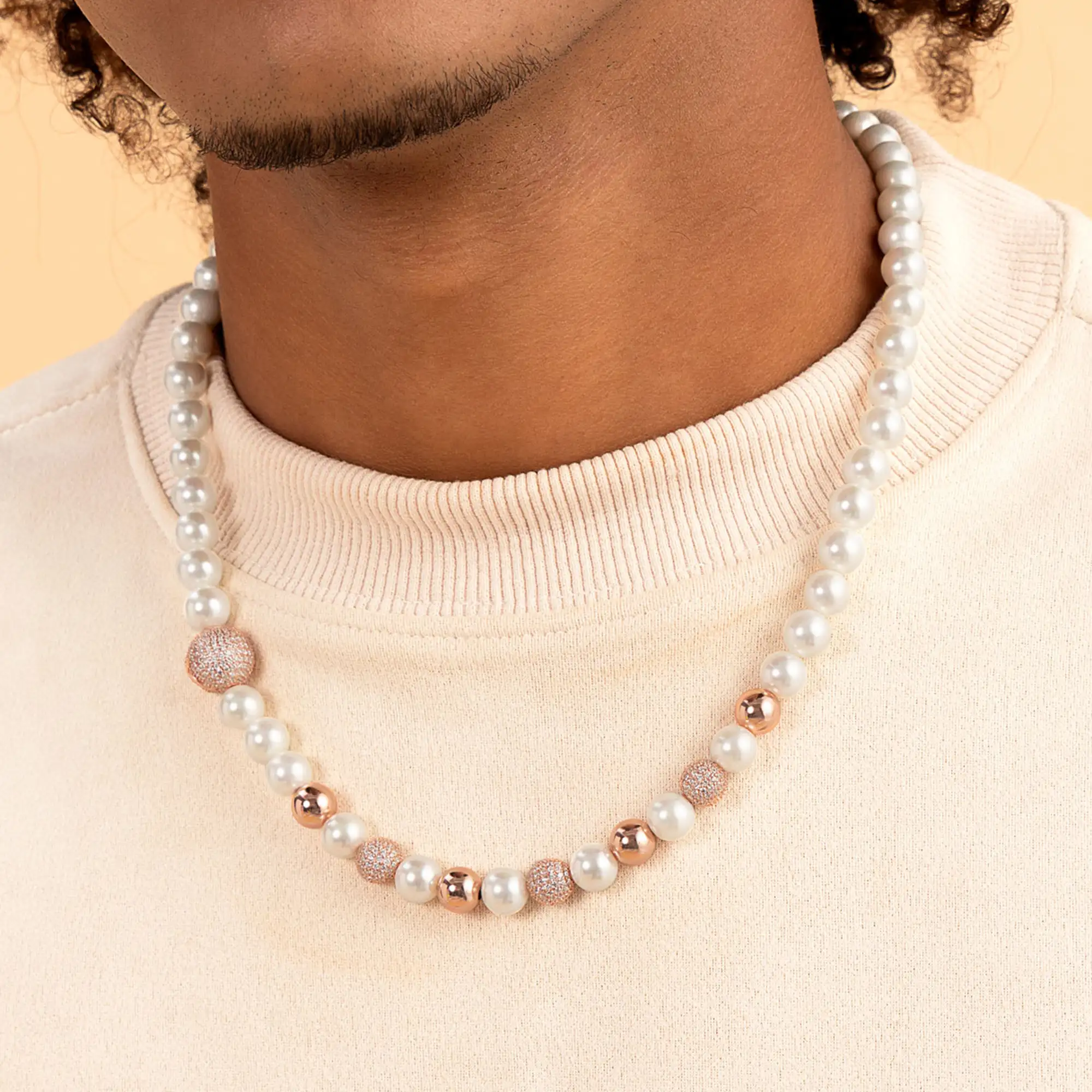 WONG Dragon Pearl and Bead Necklace - Image 9