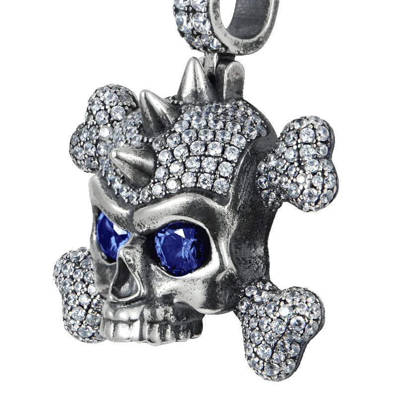 X Iced Skull Pendant - Image 4
