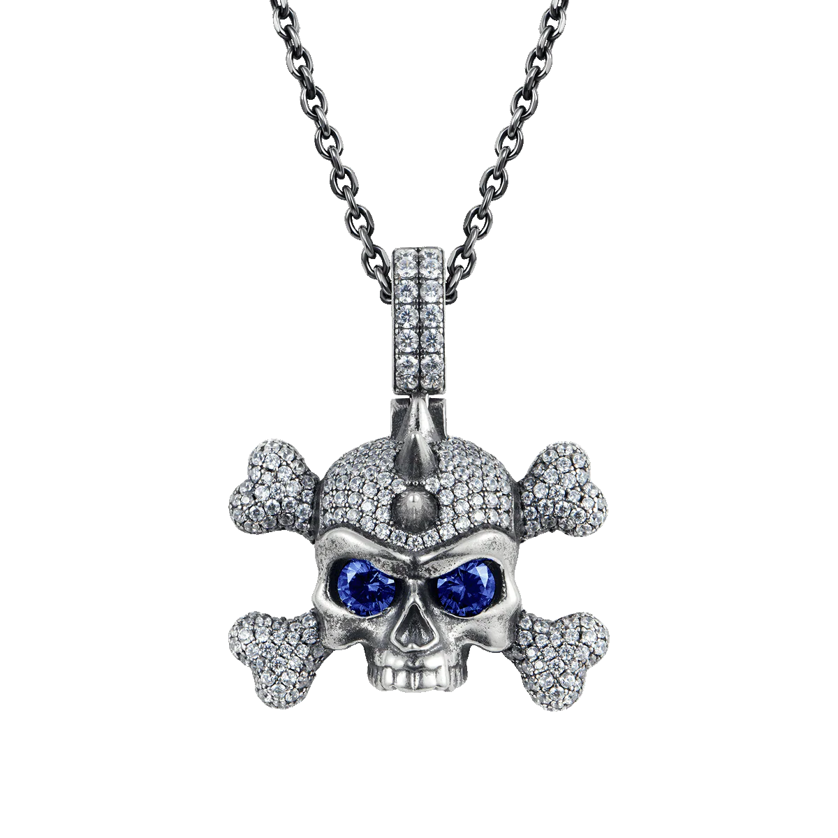 X Iced Skull Pendant - Image 5