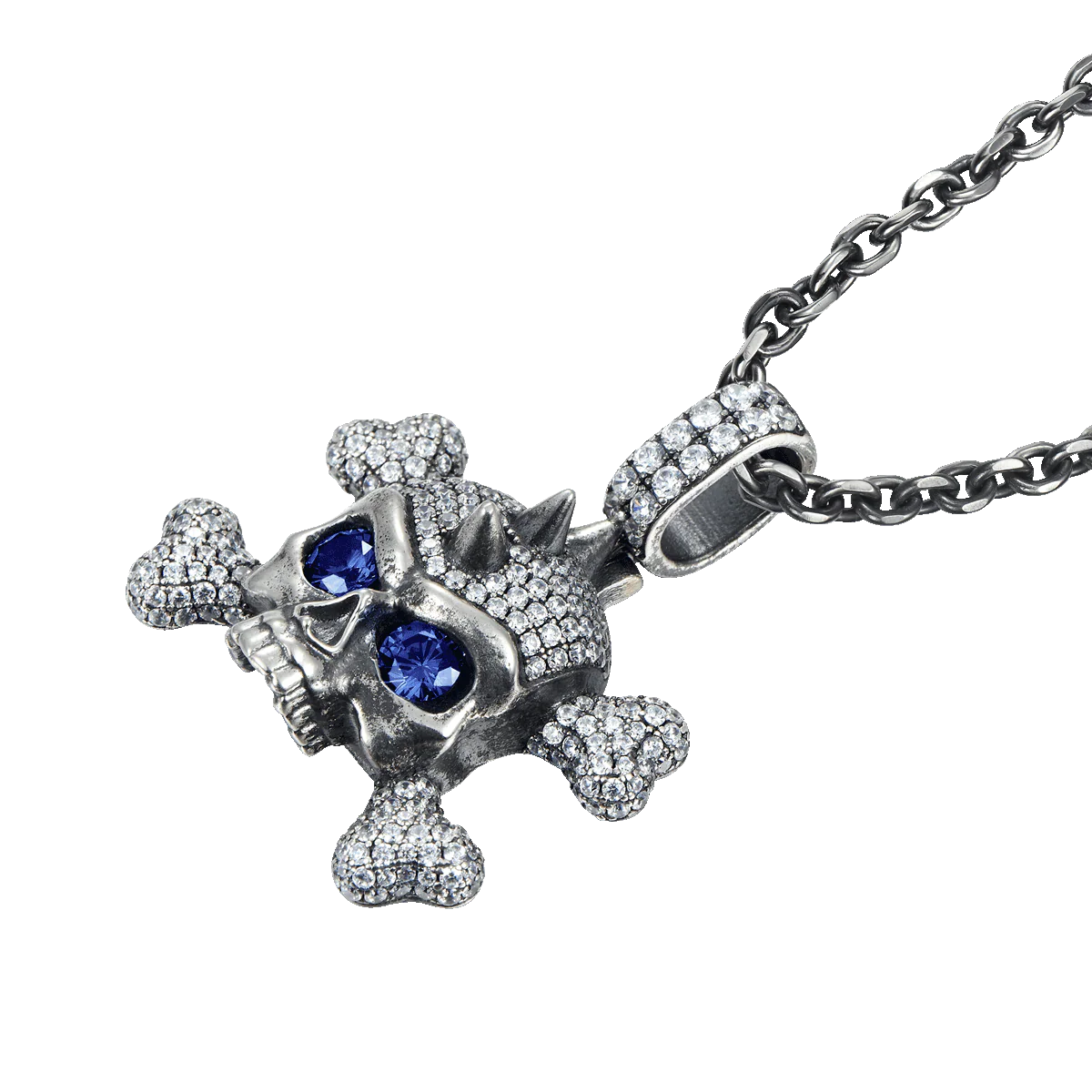 X Iced Skull Pendant - Image 4