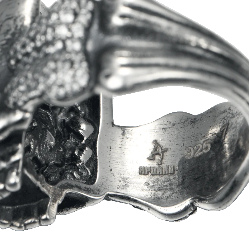 X Iced Skull Ring - Image 4